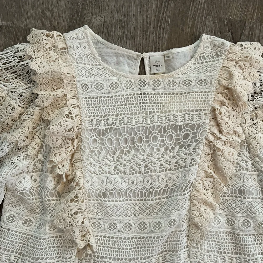 Anthropologie Seen Worn Kept Serena Lace Blouse